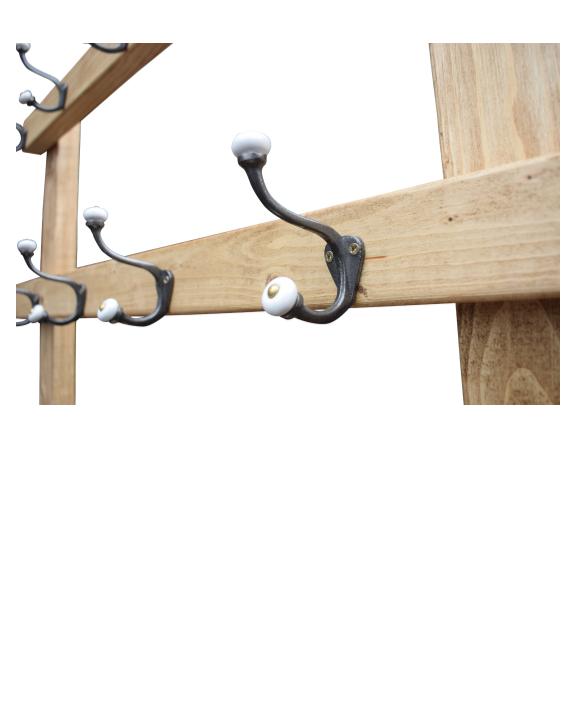 Coat and Shoe Rack with 9 Hooks
