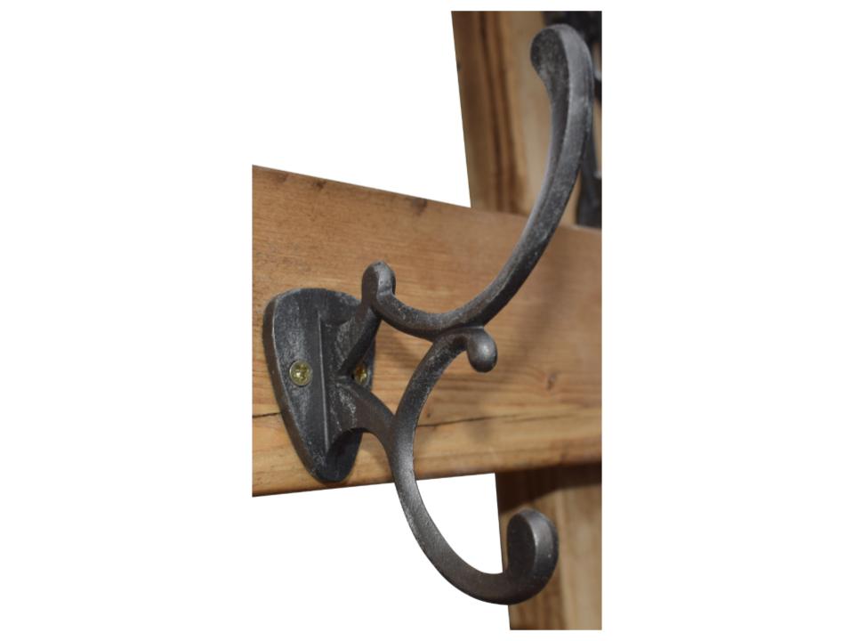 Coat and Shoe Rack With Shelf and 6 Hooks