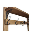 Coat and Shoe Rack With Shelf and 6 Hooks