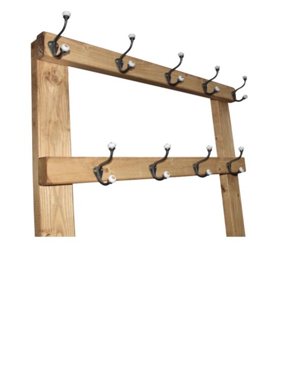 Coat and Shoe Rack with 9 Hooks