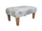 Large Footstool - Tatton Country Fabric - Straight or Turned Waxed, Mahogany or Natural Legs
