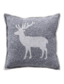 Deer Grey Cushion Cover By J.J. Textie