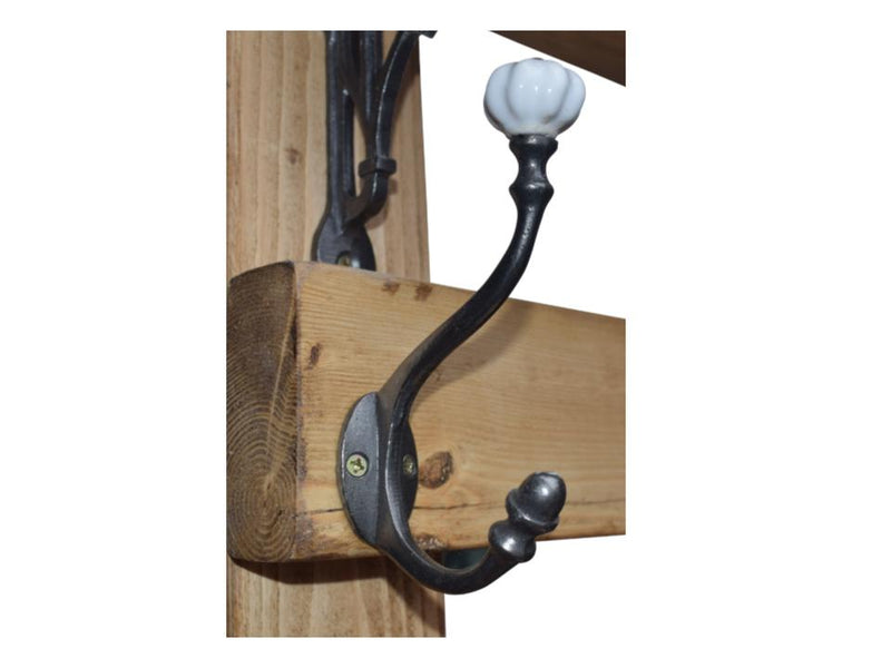 Coat and Shoe Rack with 9 Hooks