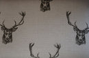 Storage Bench With Shoe Rack - Stag Head or Stag Print Fabric