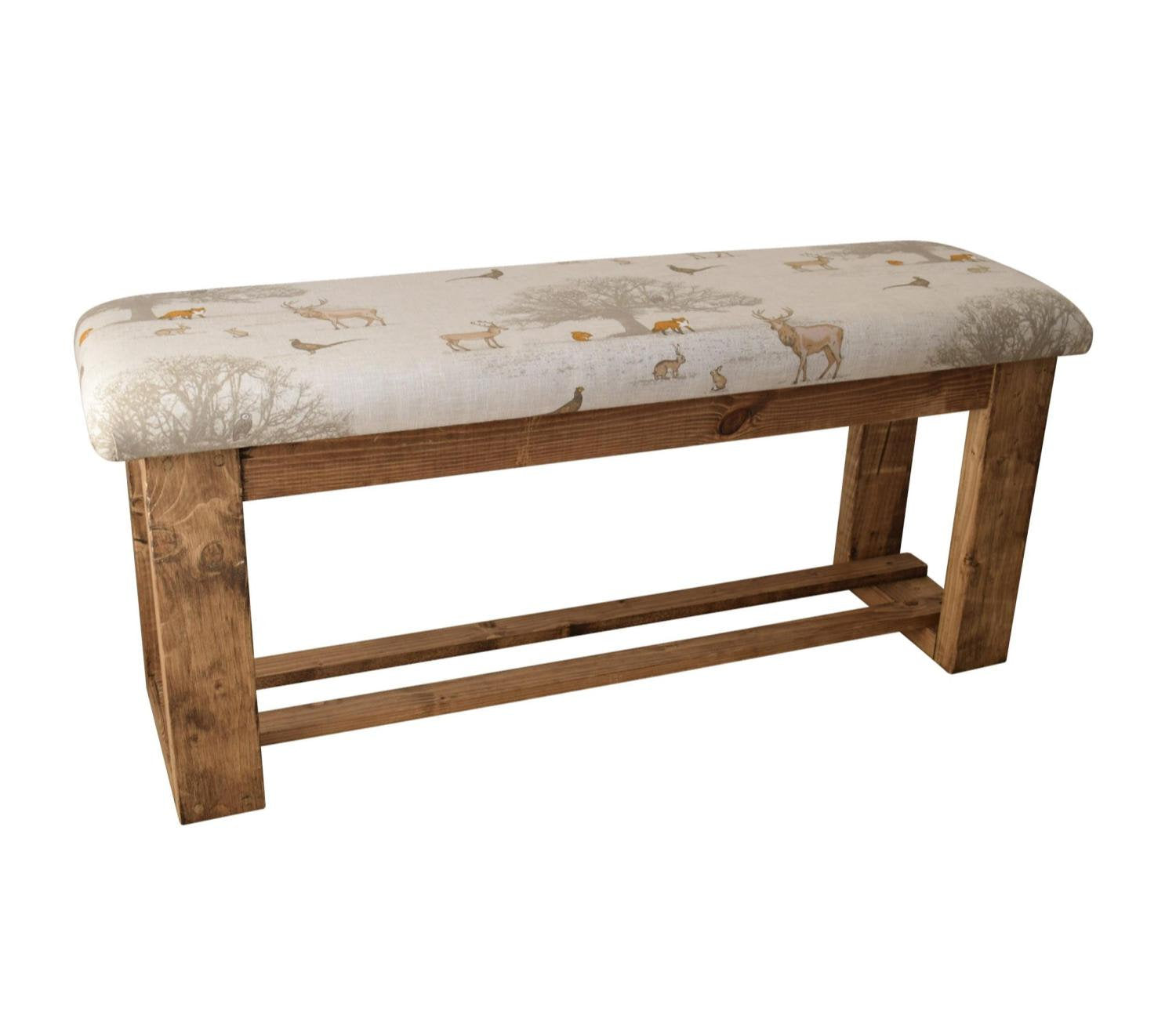 Hallway or Dining Table Bench - Tatton Country Fabric