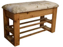 Storage Bench With Shoe Rack - Tatton Country Fabric