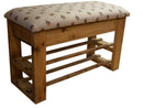 Storage Bench With Shoe Rack - Bee Fabric